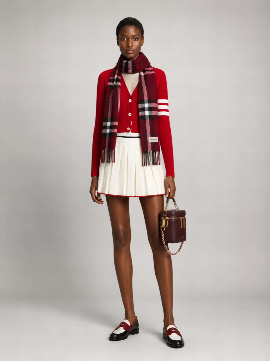 Thom Browne cashmere crewneck cardigan