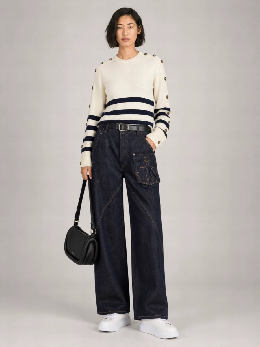 Jw Anderson Denim Wide-Leg Trousers