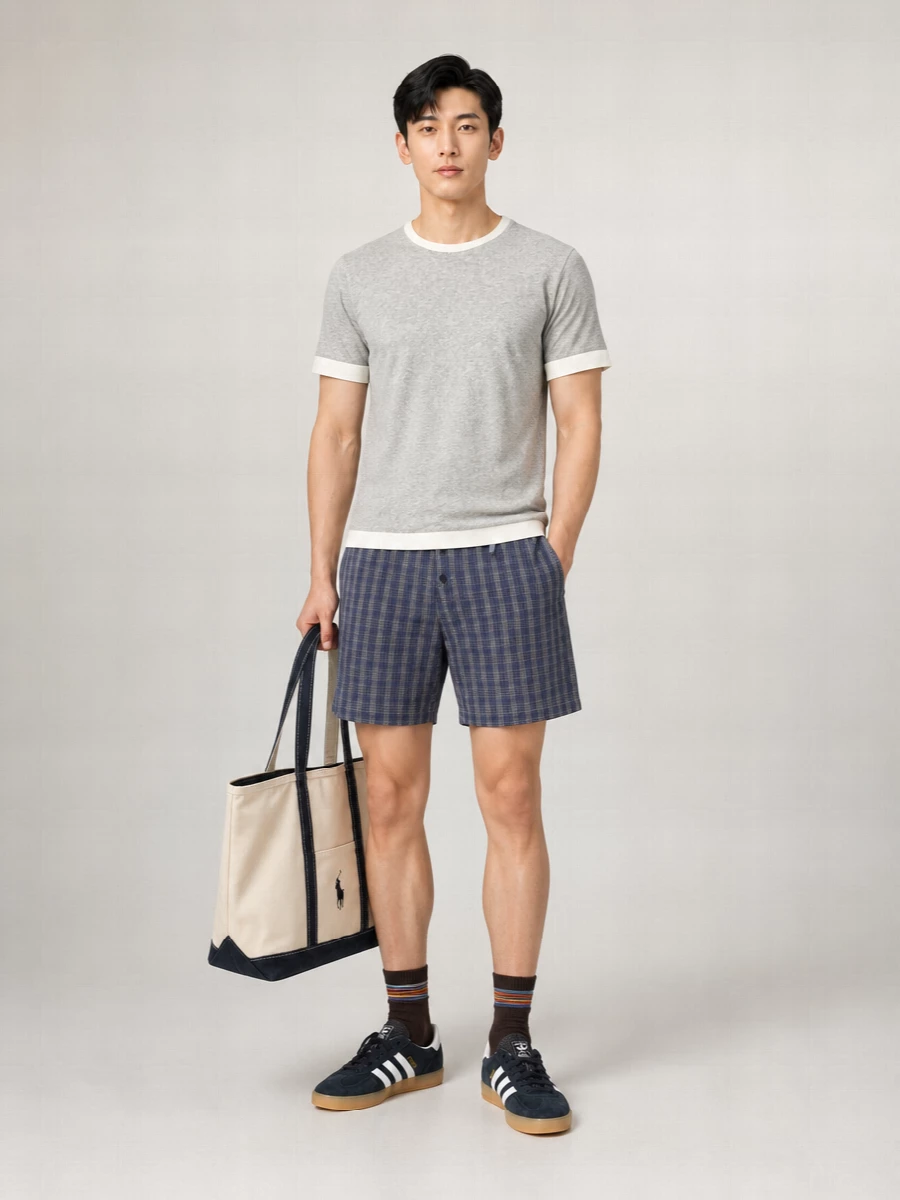 Gimaguas checked swimming trunks