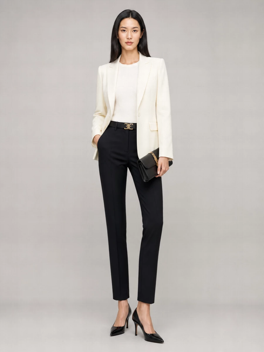 Pinko Love Bag Flat Leather Saddle Clutch Bag
