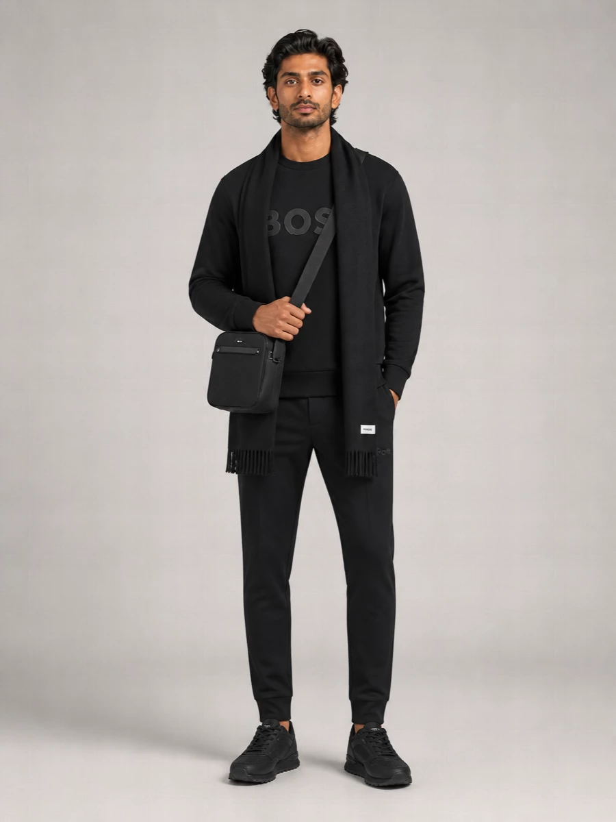 Boss Cotton Crew Neck Sweatshirt
