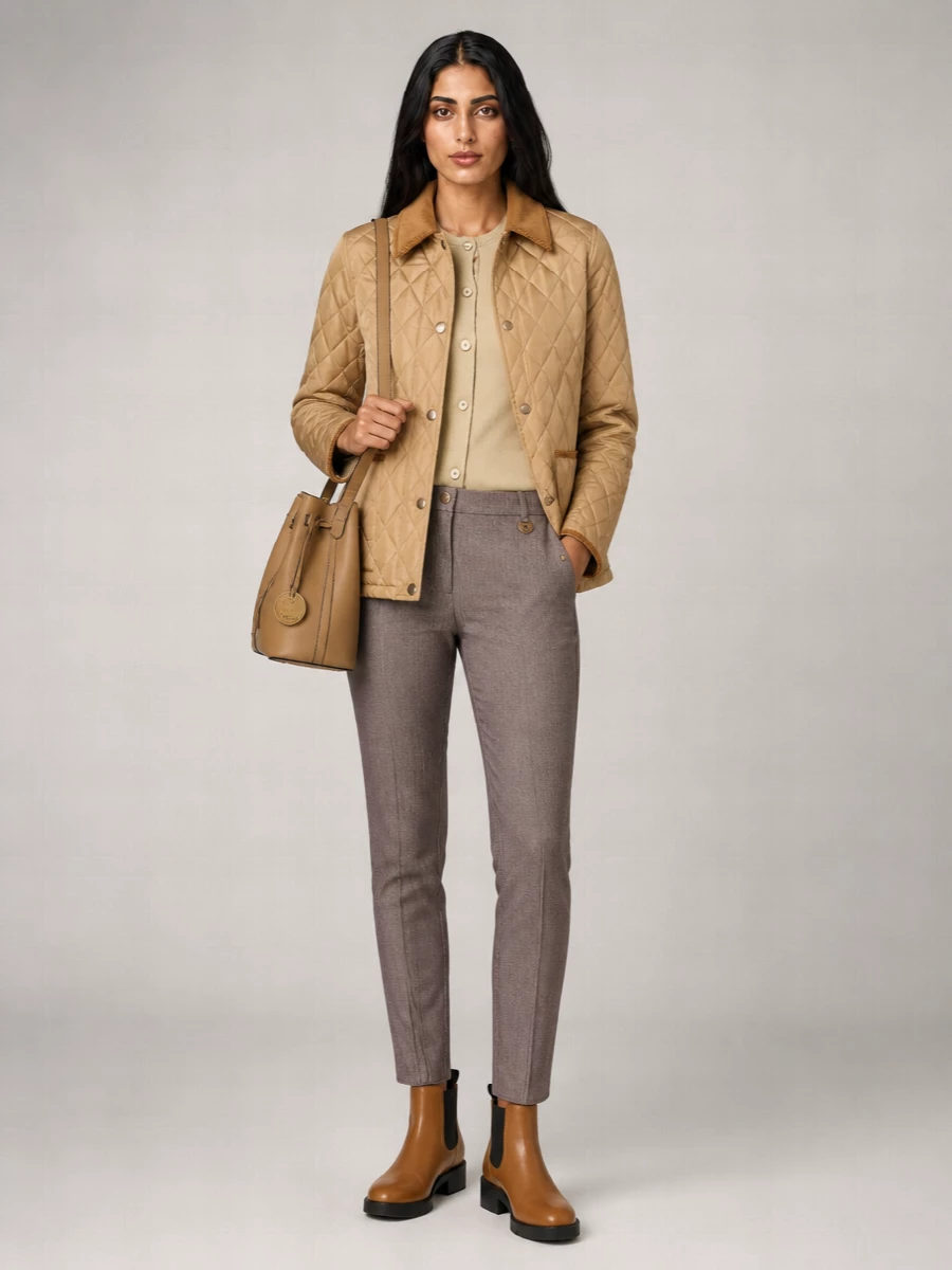 Burberry Quilted Nylon Fitted Jacket