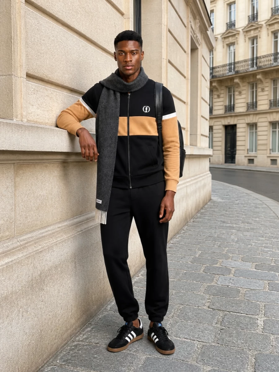 Boss mens track jacket joggers adidas sneakers