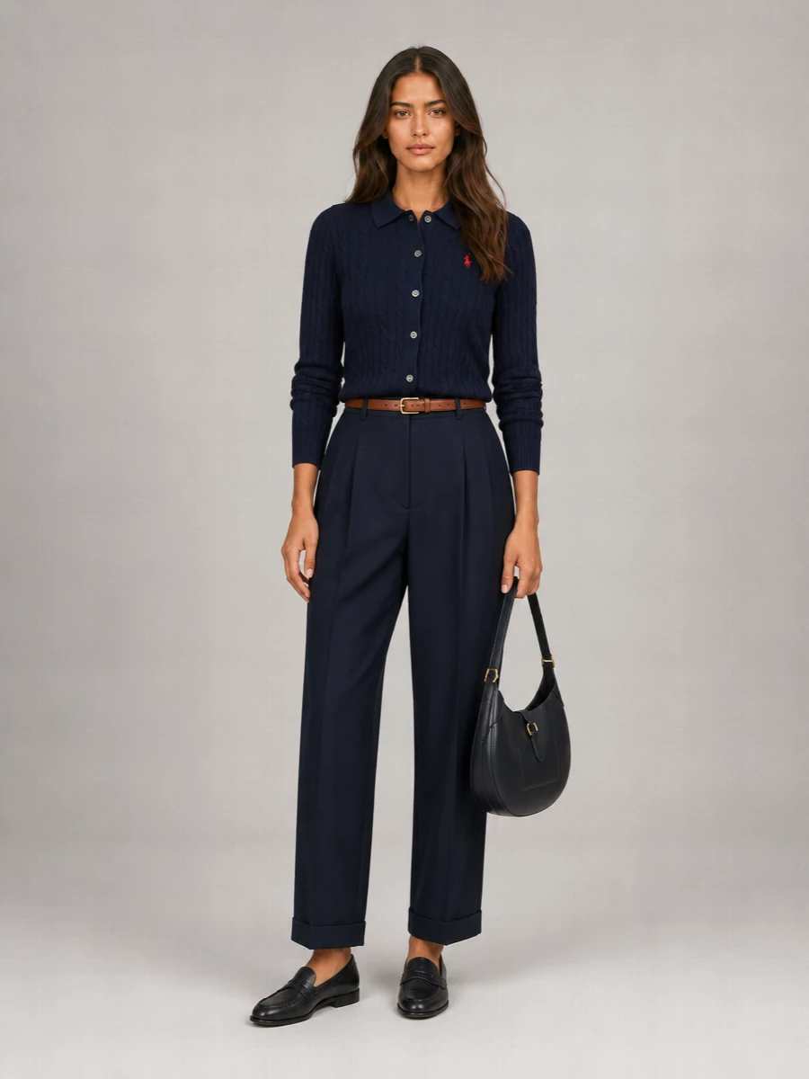 Polo Ralph Lauren Braided-Knit Slim-Fit Cotton Cardigan