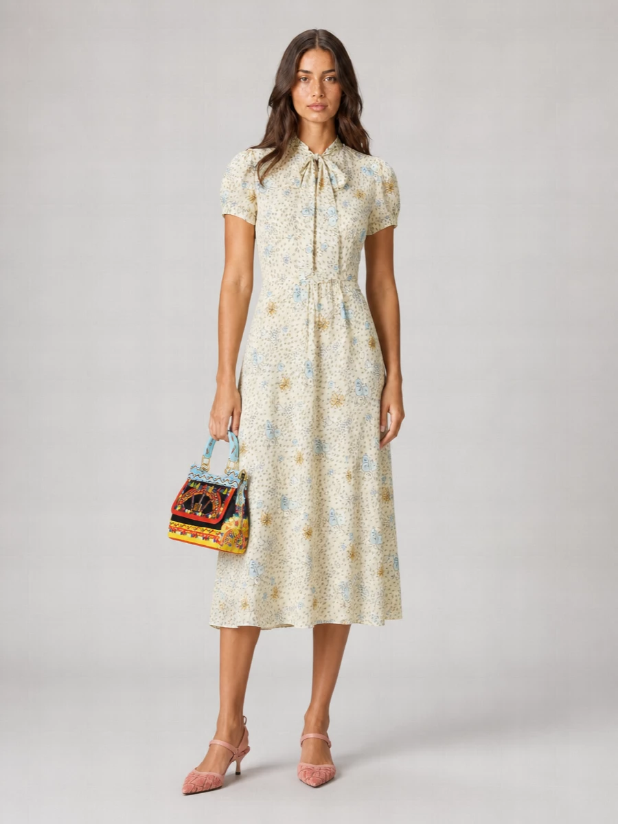Fendi Jacquard Slingback Pumps