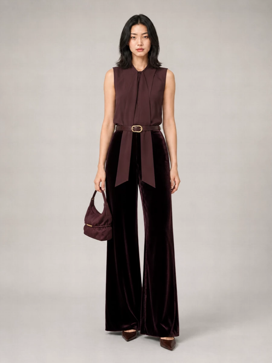Forte Forte velvet wide-leg trousers