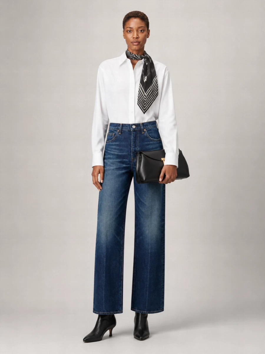 Totême Slim-Fit Straight-Leg Denim Jeans