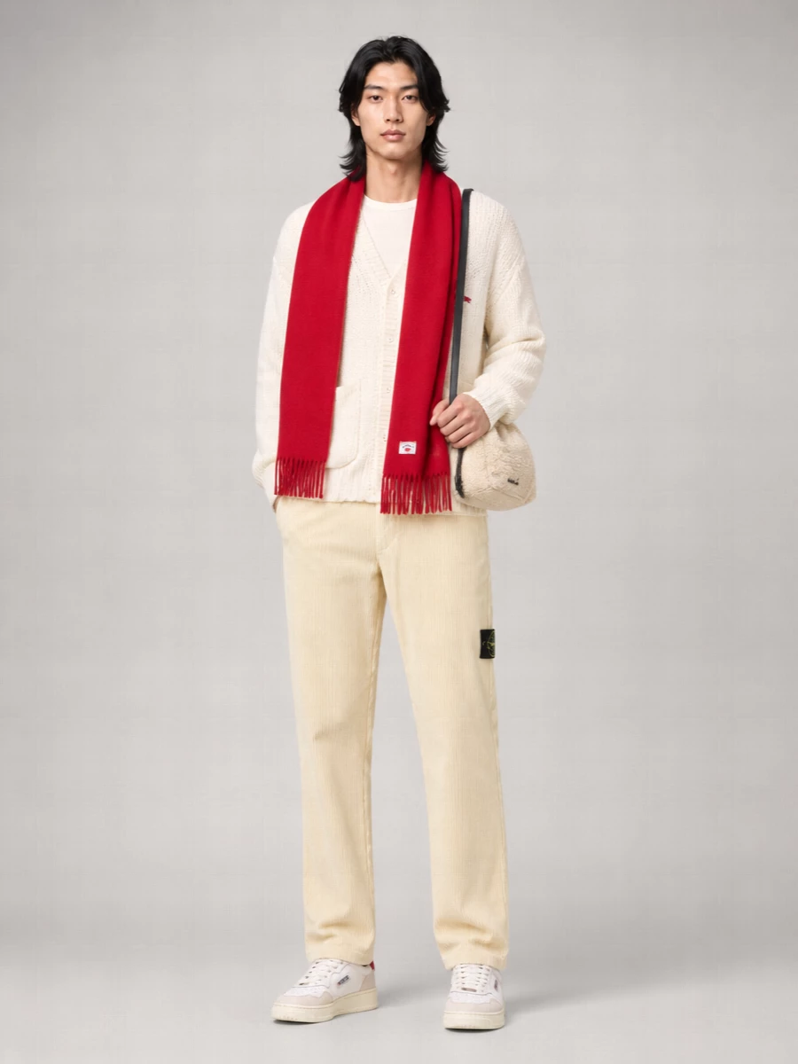 Icecream Chunky-Knit V-Neck Wool-Blend Cardigan