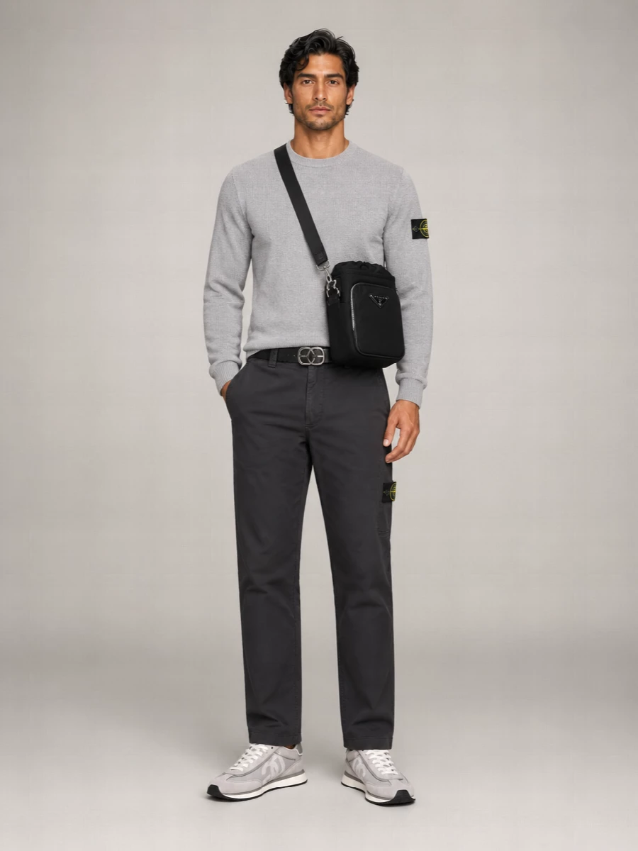 Stone Island Straight-Leg Trousers