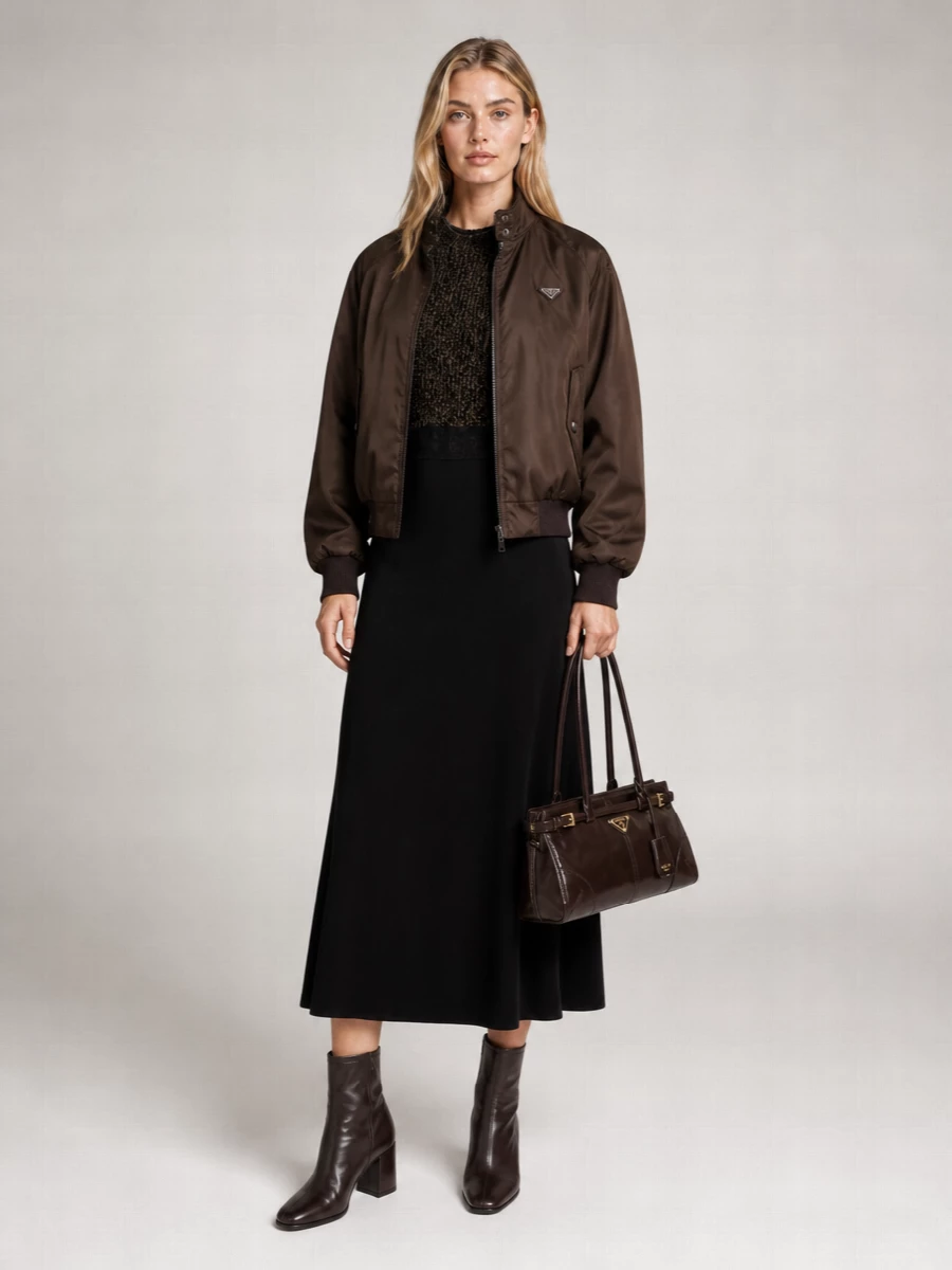 Prada high-collar zip jacket