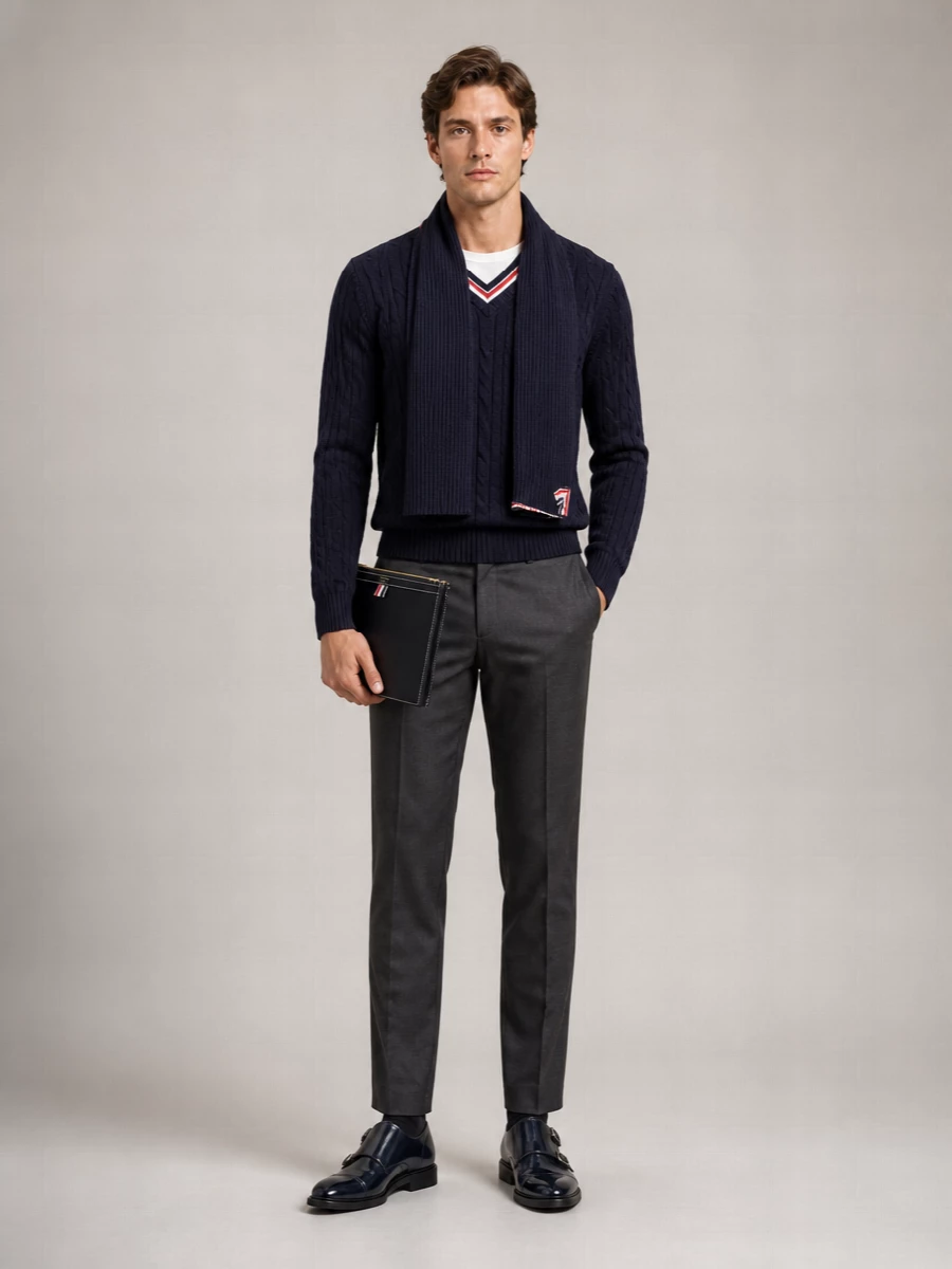 Thom Browne Cashmere Crewneck Jumper
