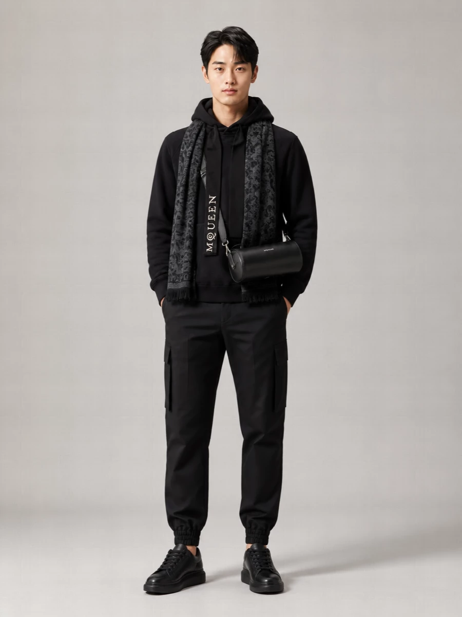 Alexander Mcqueen Cotton Logo-Print Hoodie