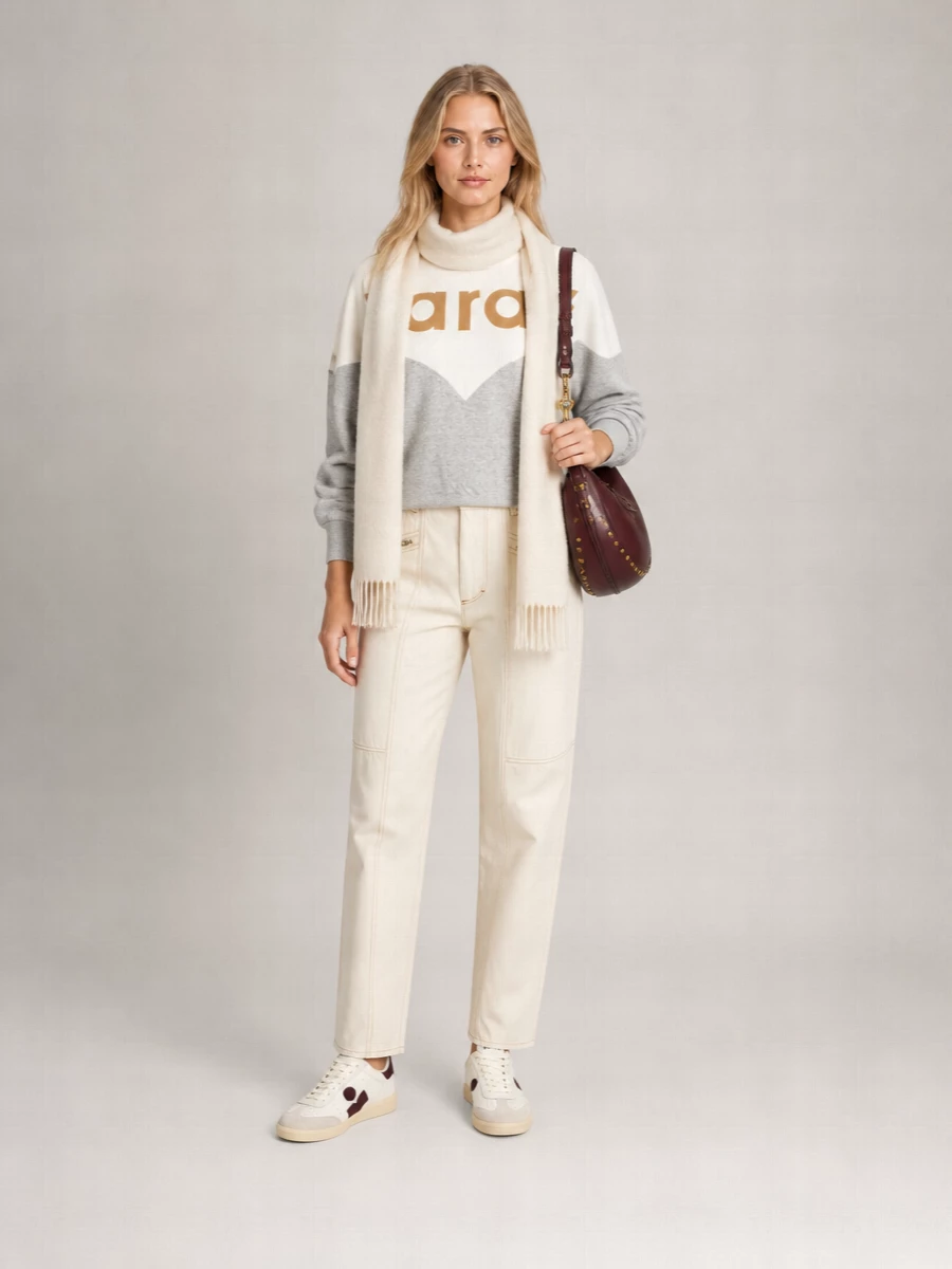 Isabel Marant Etoile Cotton Logo-Print Sweatshirt