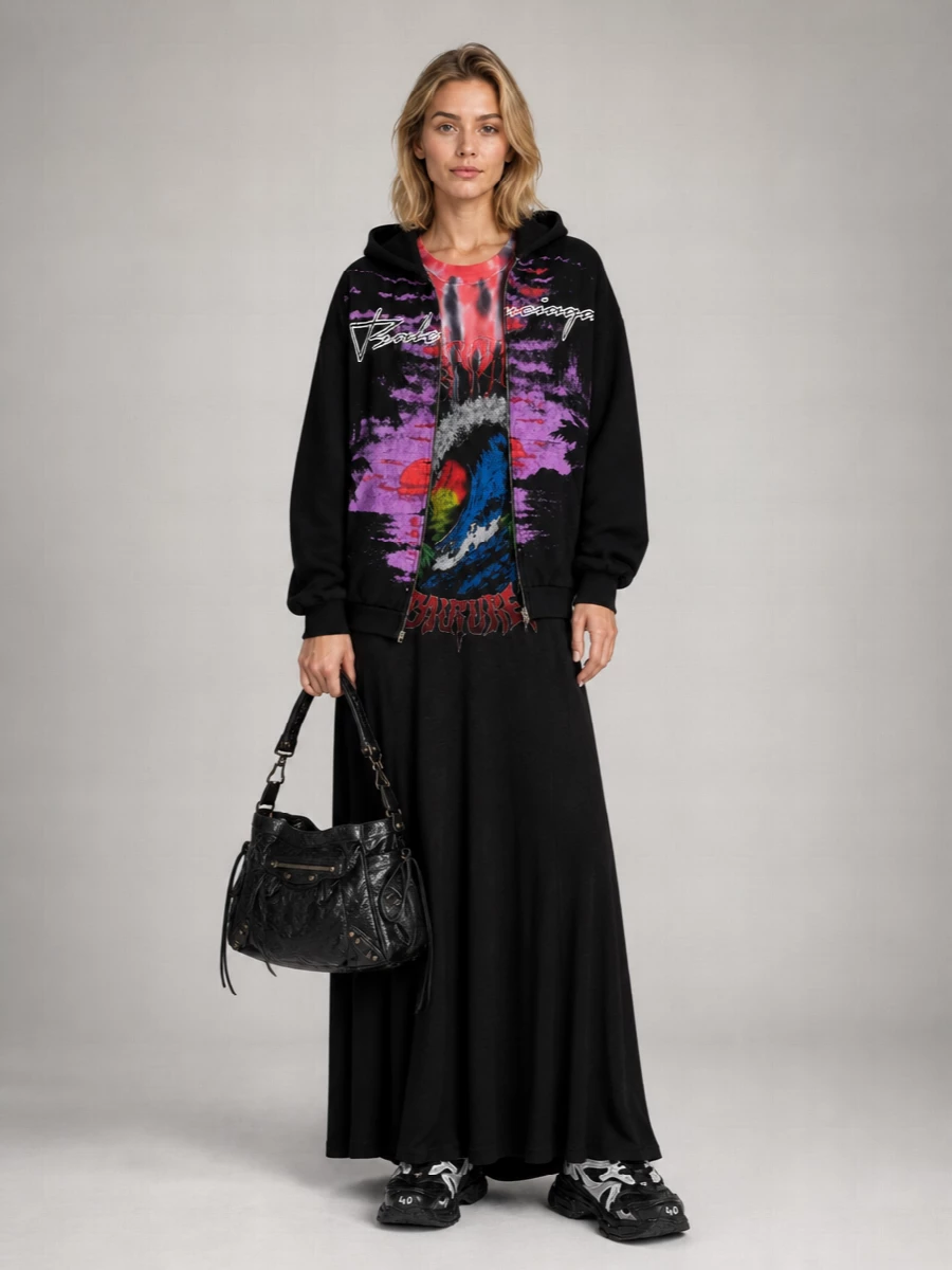 Balenciaga Cotton Zip Hoodie