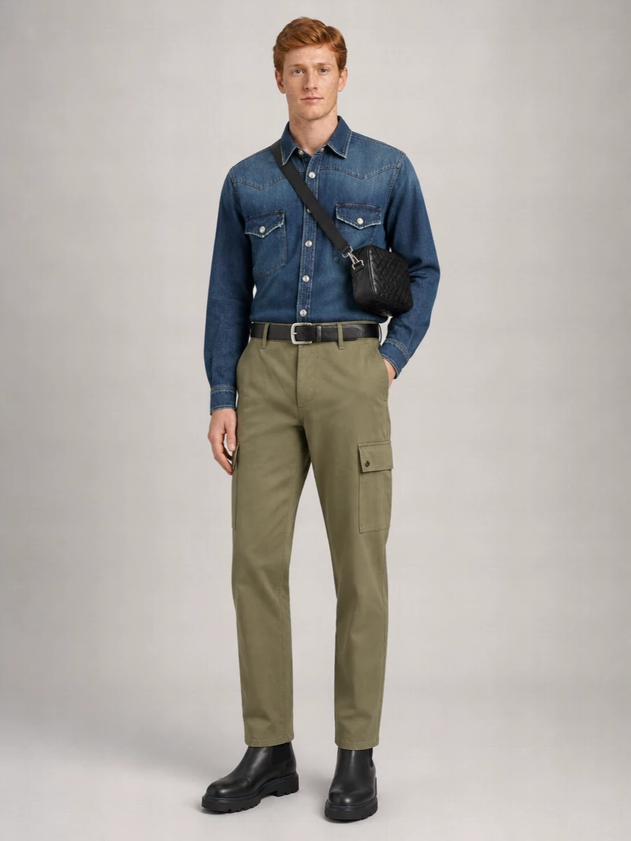 Burberry Denim Loose-Fit Shirt