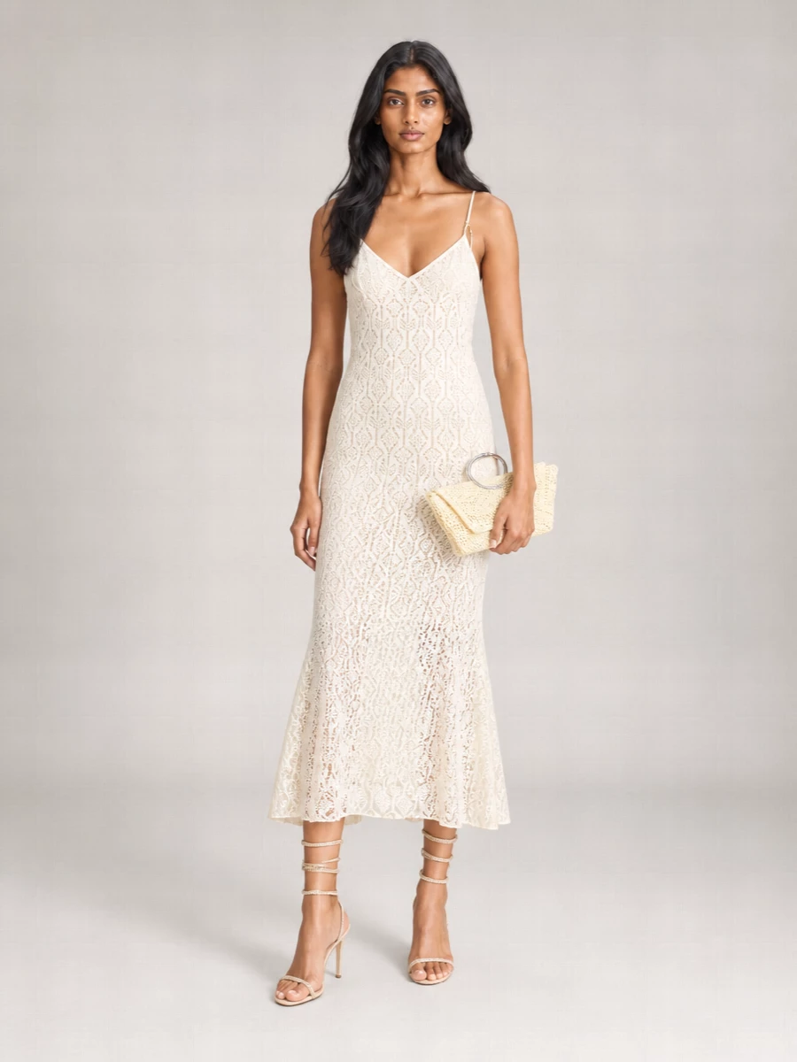 Magda Butrym Rose Crochet Clutch Bag
