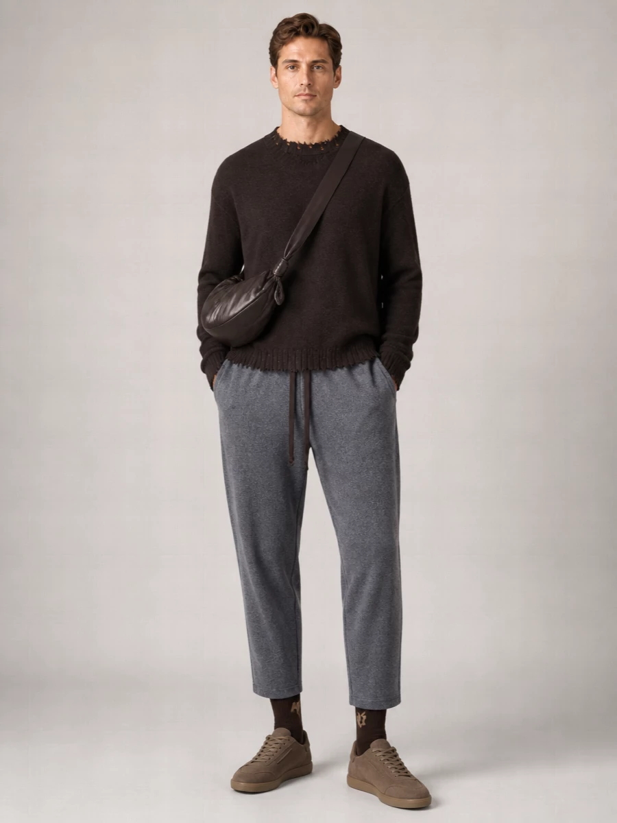 Uma Wang Virgin Wool Loose Fit Trousers