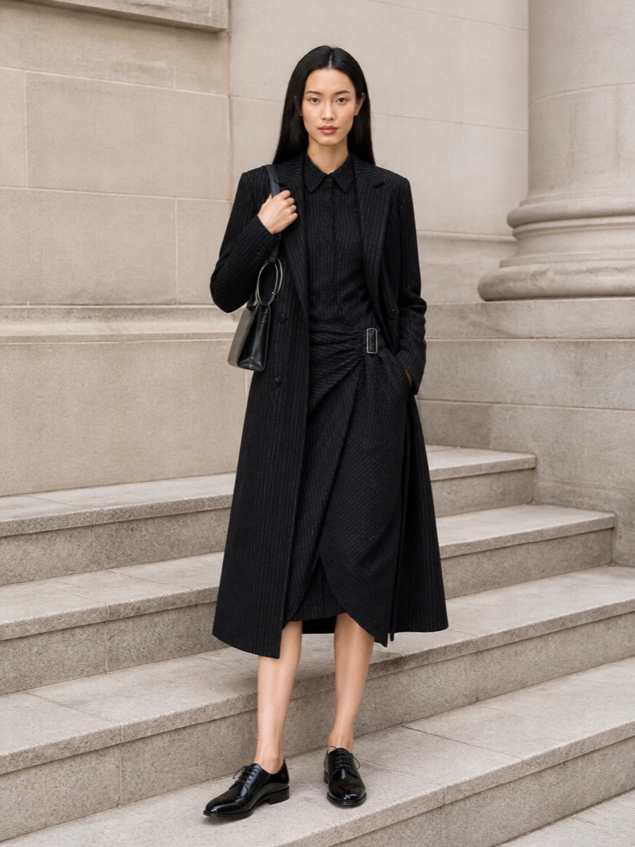 Isabel marant pinstripe dress patent oxfords