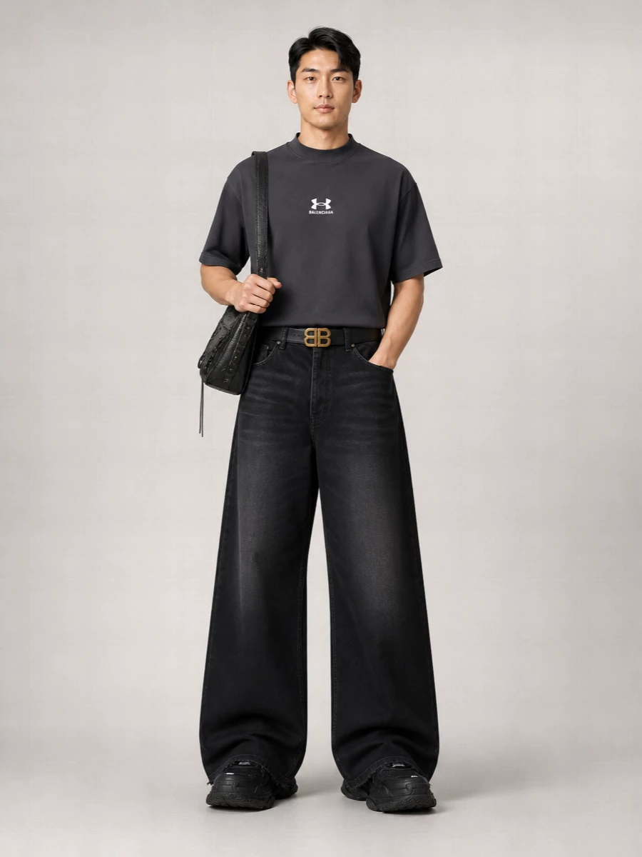 Balenciaga Denim Straight-Leg Jeans