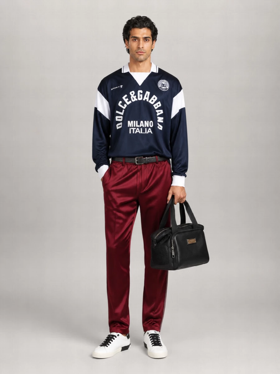 Dolce&Gabbana Cotton Logo Long-Sleeve T-Shirt