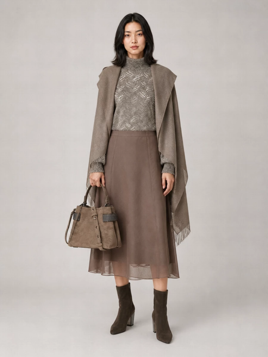 Brunello Cucinelli Embellished Turtleneck Jumper