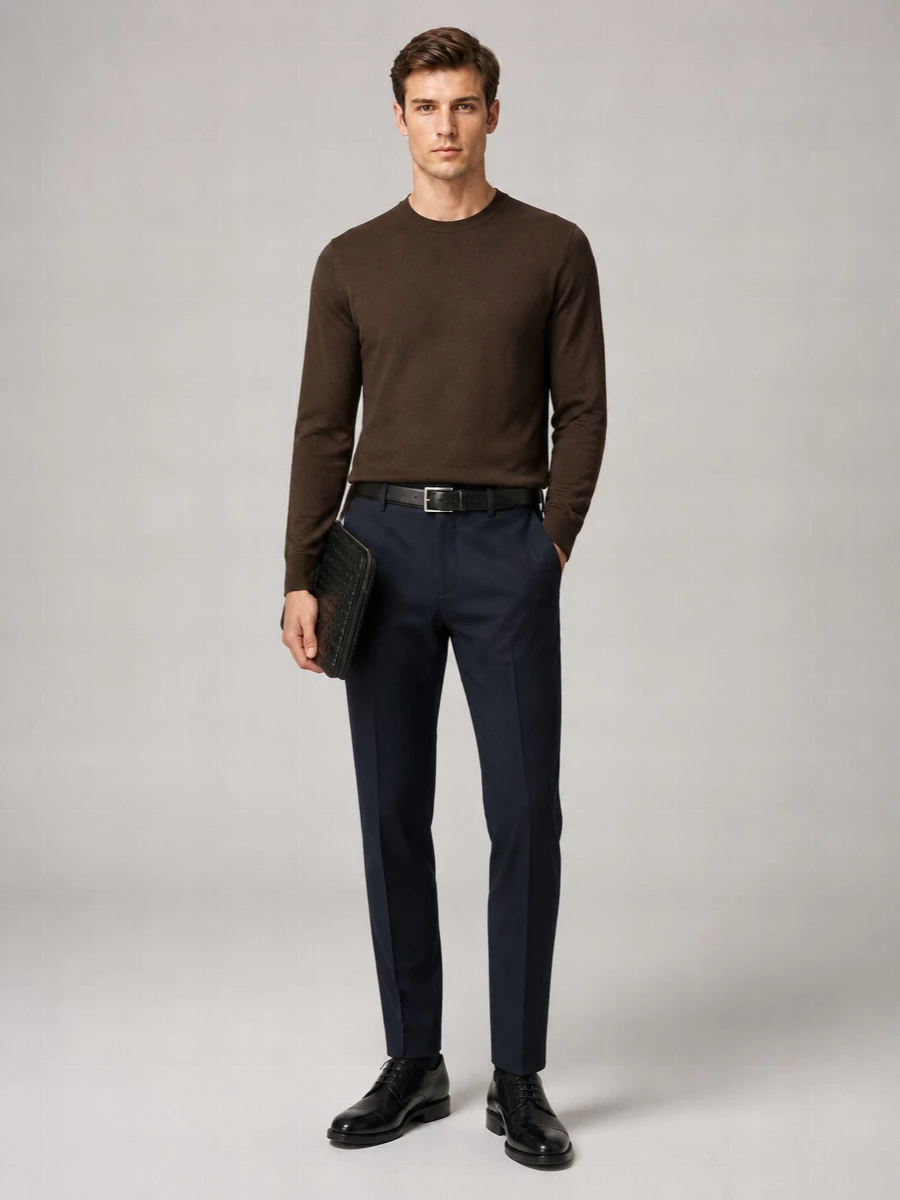 Pt Torino Virgin Wool Tailored Trousers