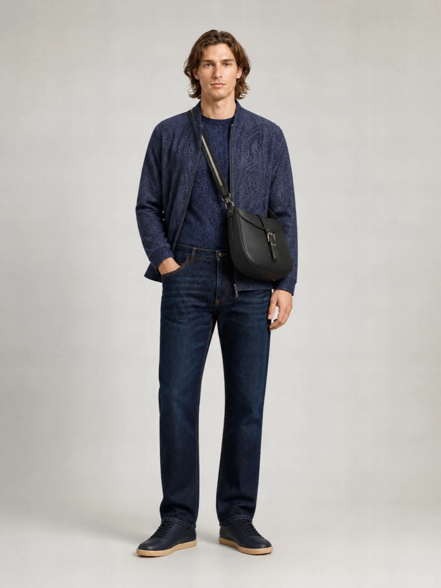 Etro Silk Turtleneck Jacket