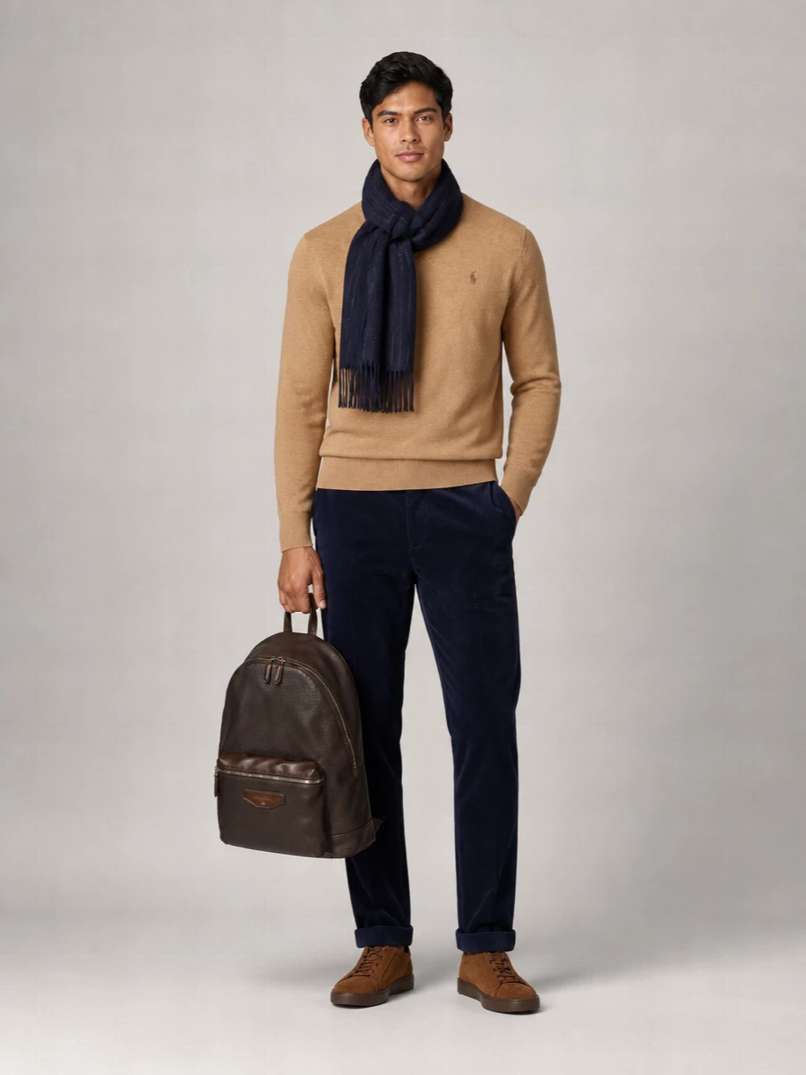 Polo Ralph Lauren Ribbed Wool Crewneck Sweater