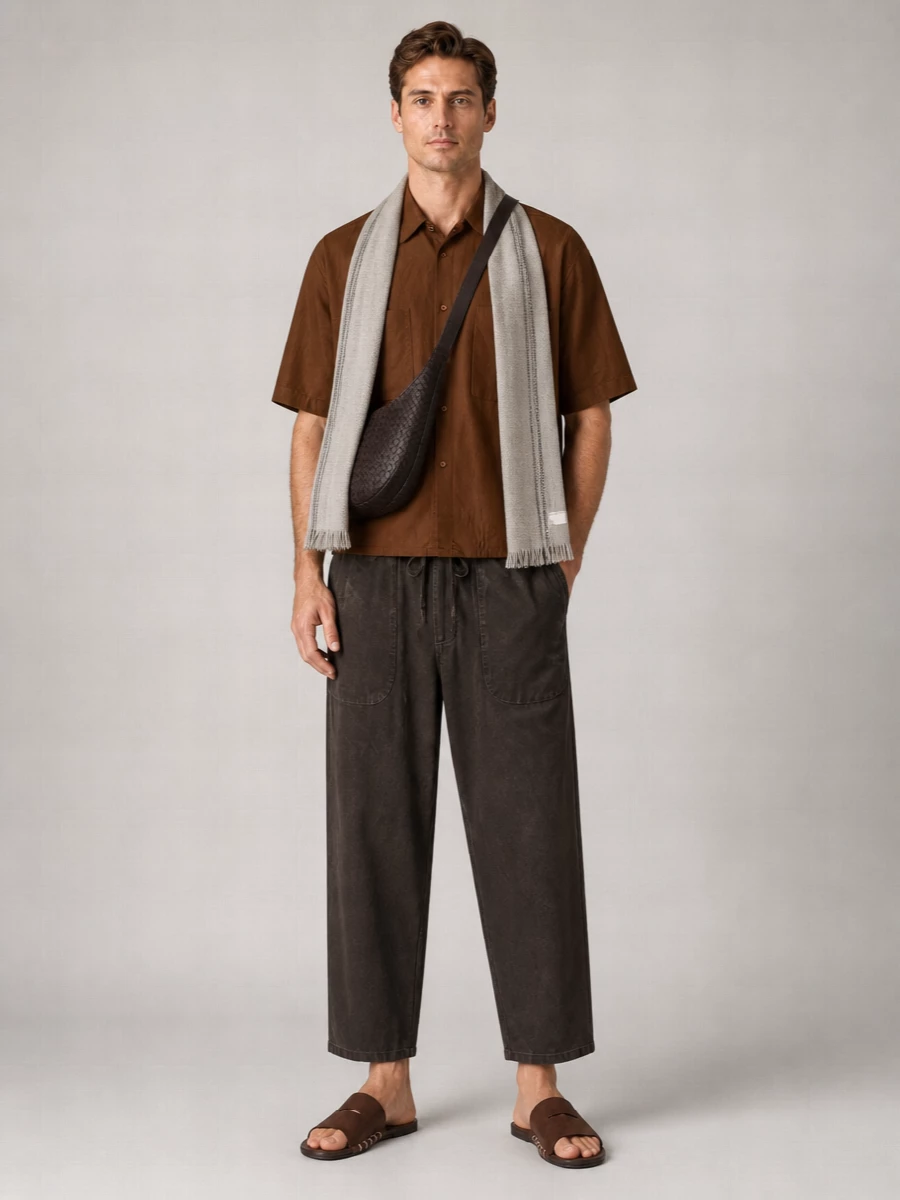 Uma Wang Viscose Short-Sleeve Shirt