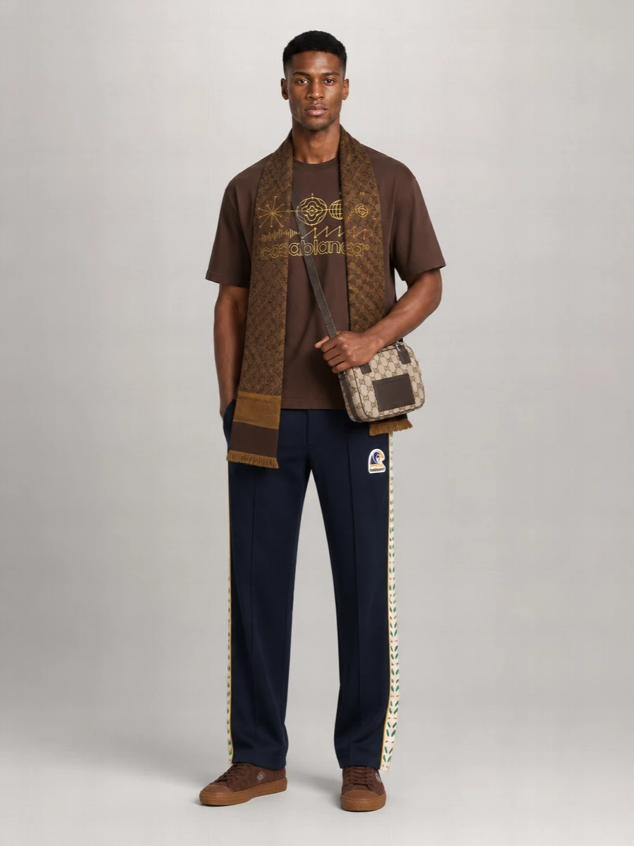 Fendi Suede Domino Low-Top Sneakers