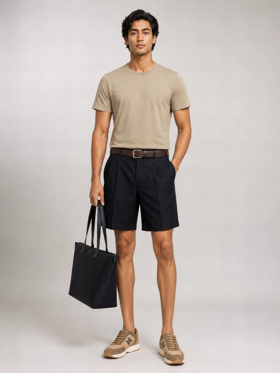Hogan Suede And Fabric Lace-Up Shoes