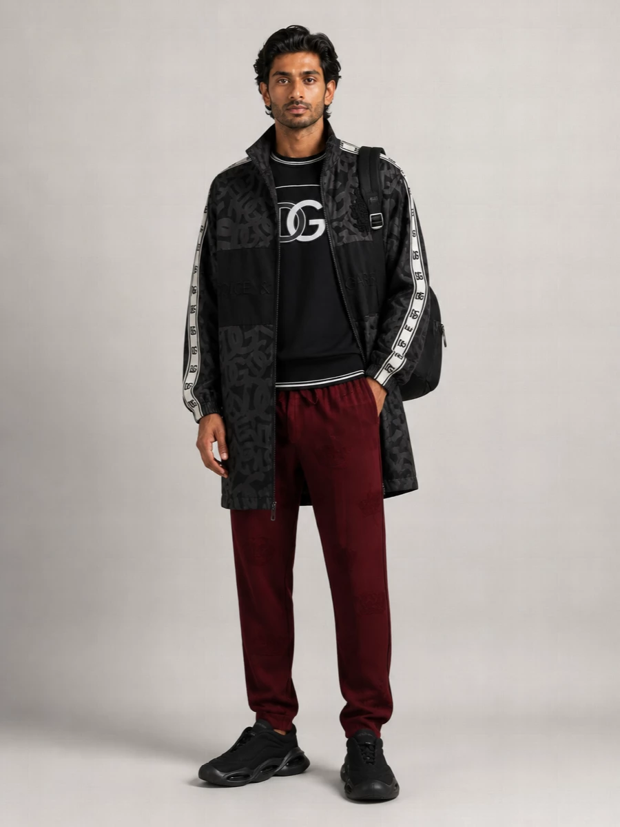 Dolce&Gabbana Logo Embroidered Track Jacket