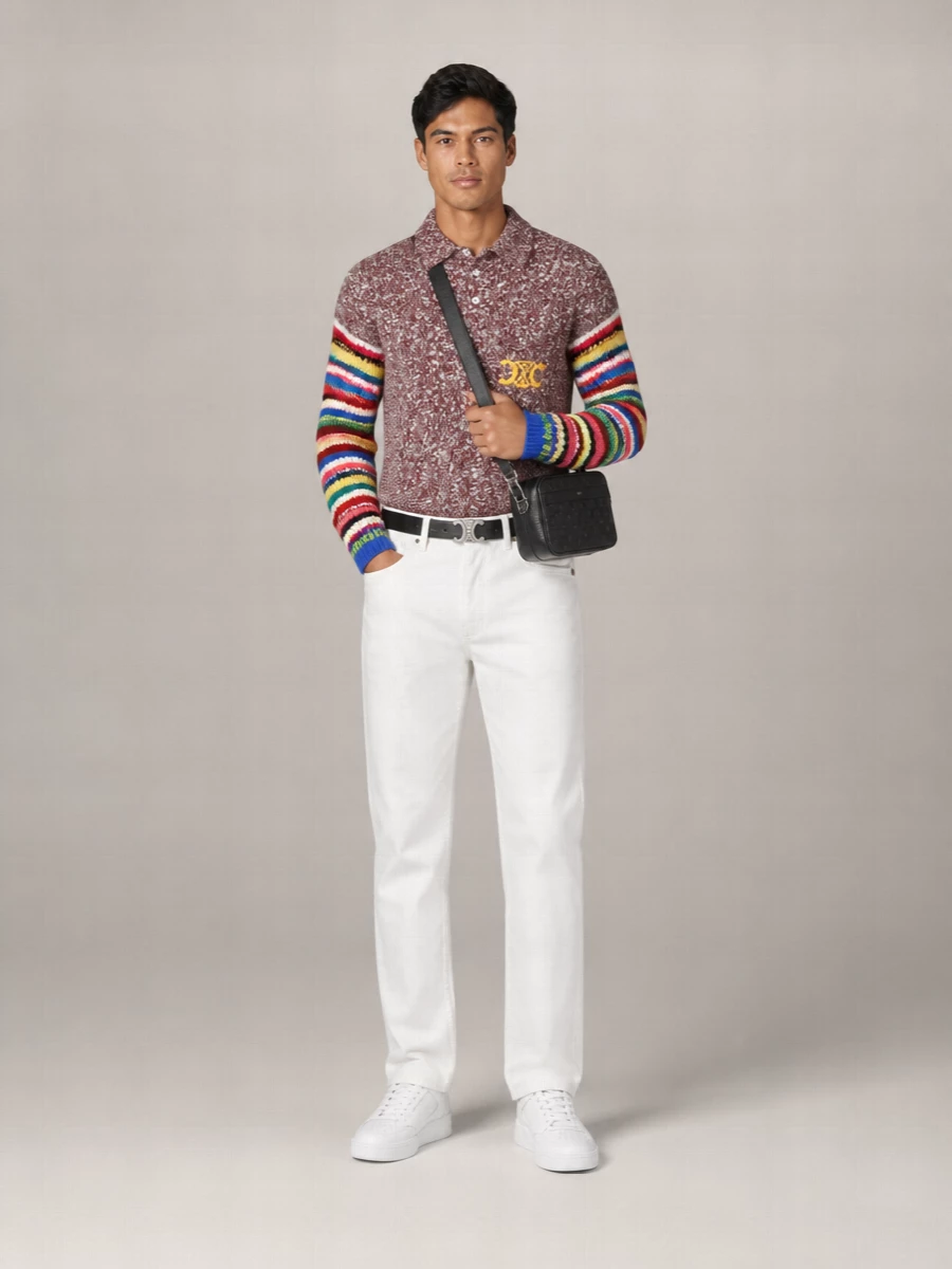 Celine Oversized Polo Sweater