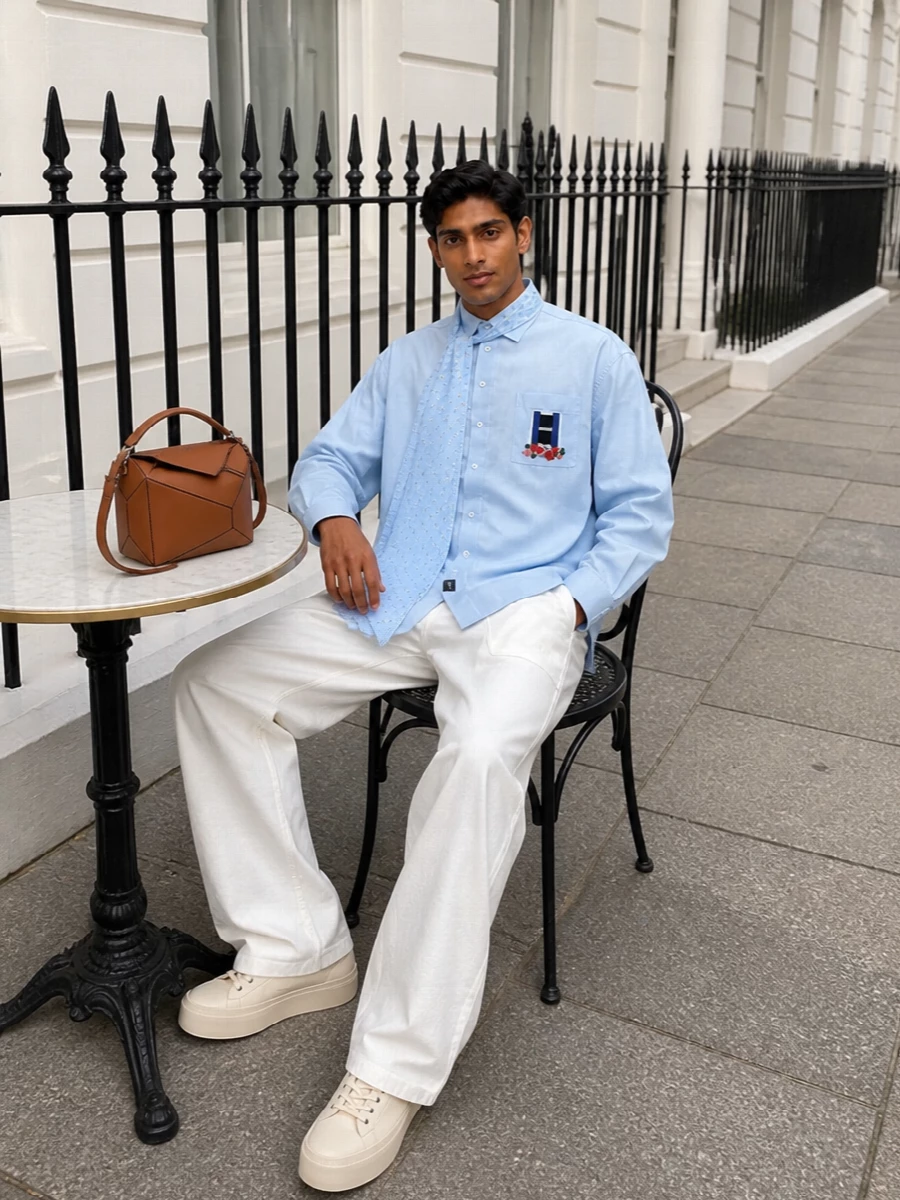 Jw anderson shirt wide trousers jil sander sneakers