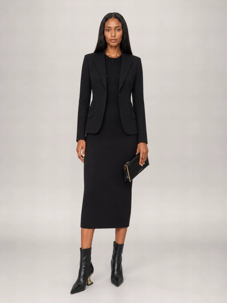 Elisabetta Franchi Single-Breasted Tailored Blazer