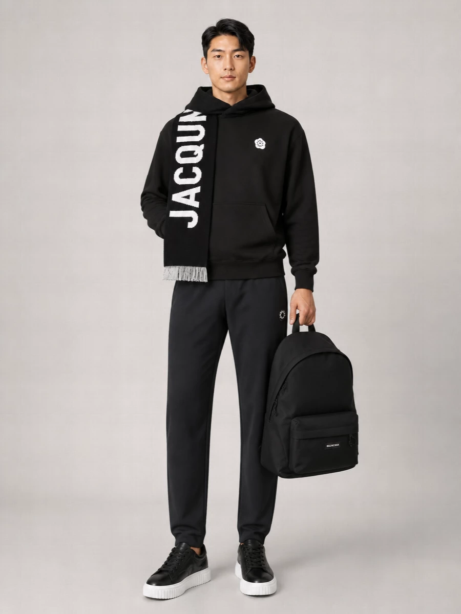 Kenzo Cotton Logo Print Hoodie