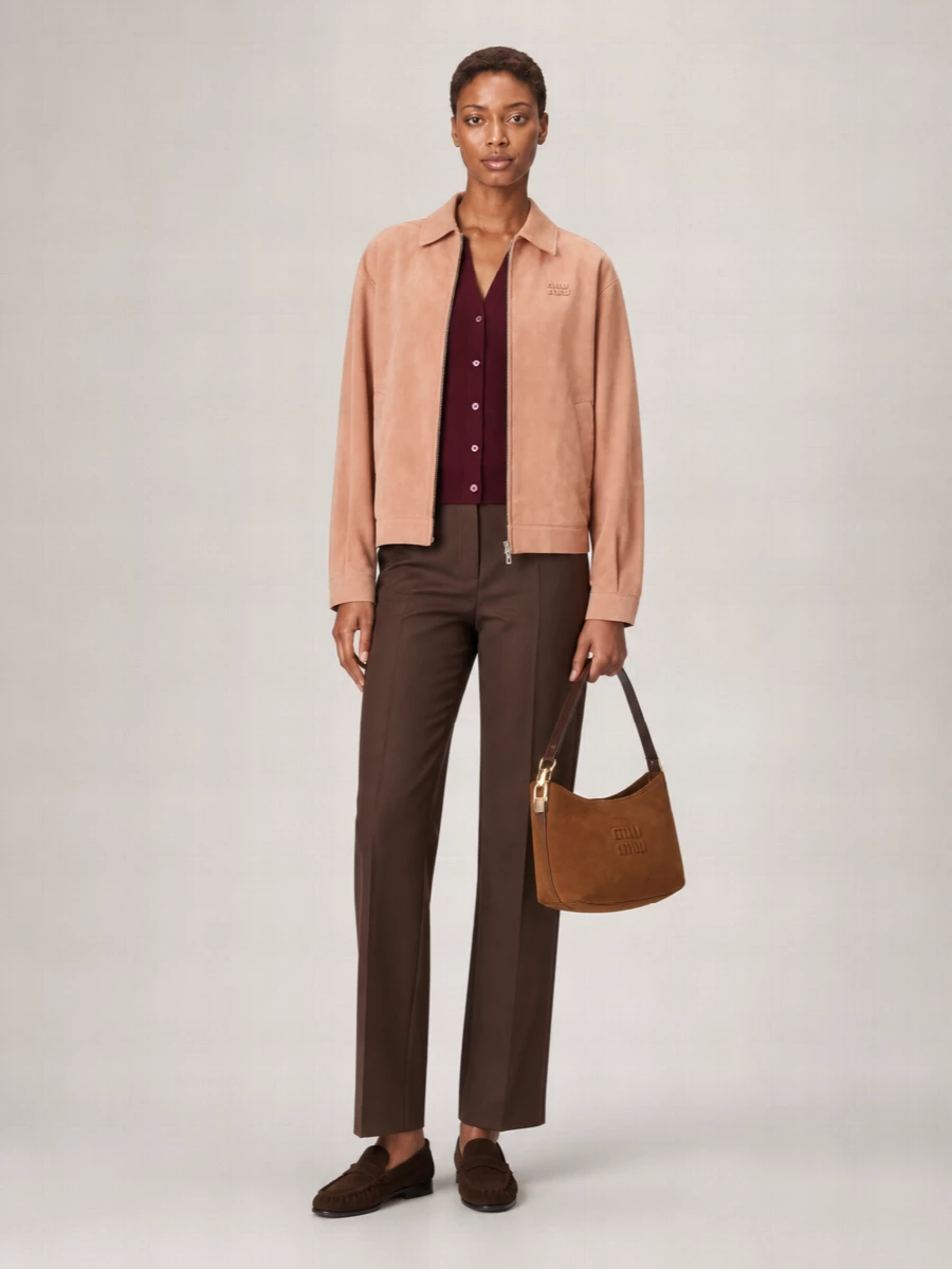 Miu Miu Na Nappa Leather Travel Bag