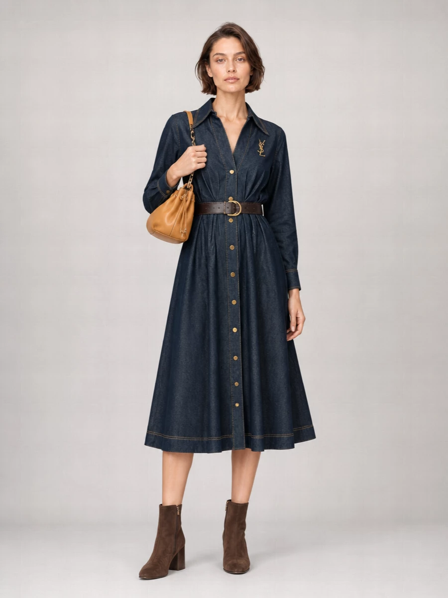 Zimmermann Denim Midi Shirtdress