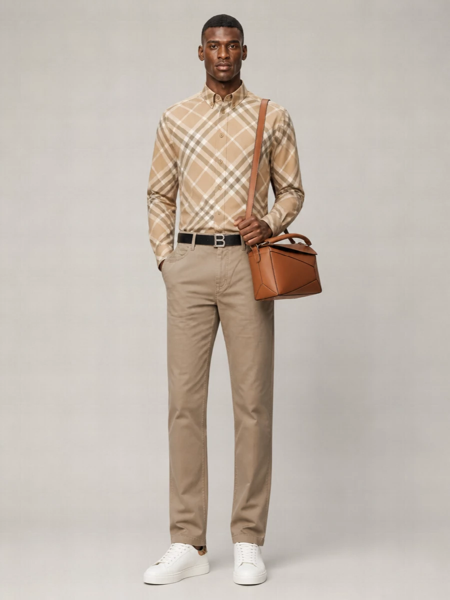 Burberry Checked Cotton Shirt