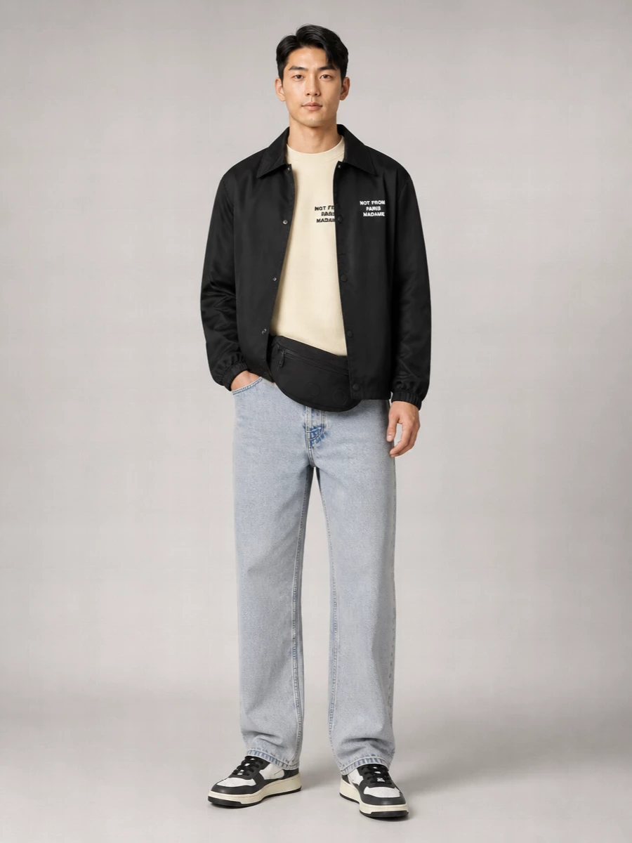 Drôle De Monsieur Collared Neck Side Pockets Jacket
