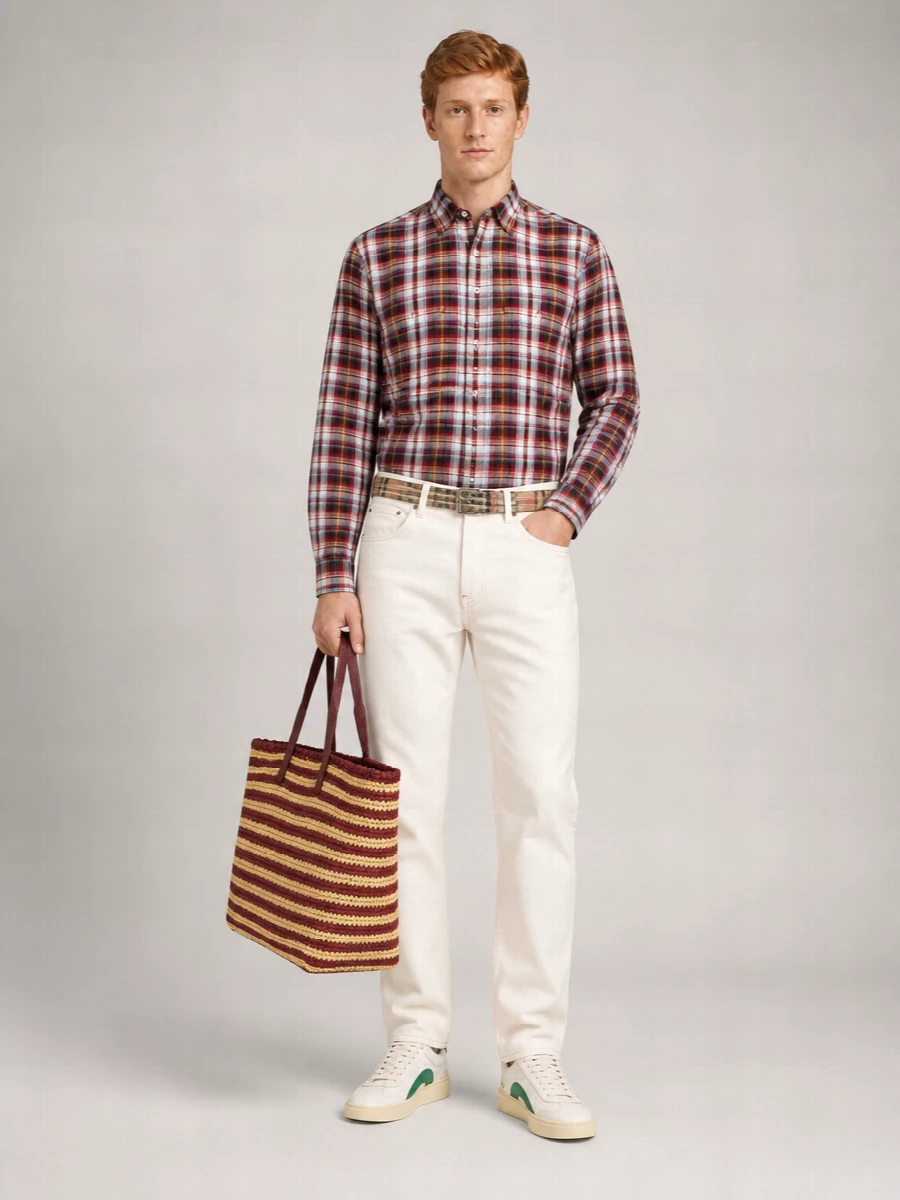Dsquared2 Linen Checked Shirt