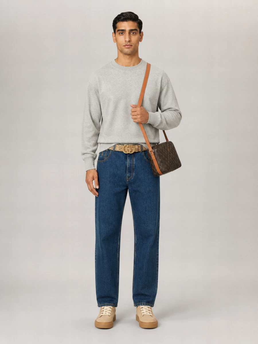 Gucci Leather Reversible Belt