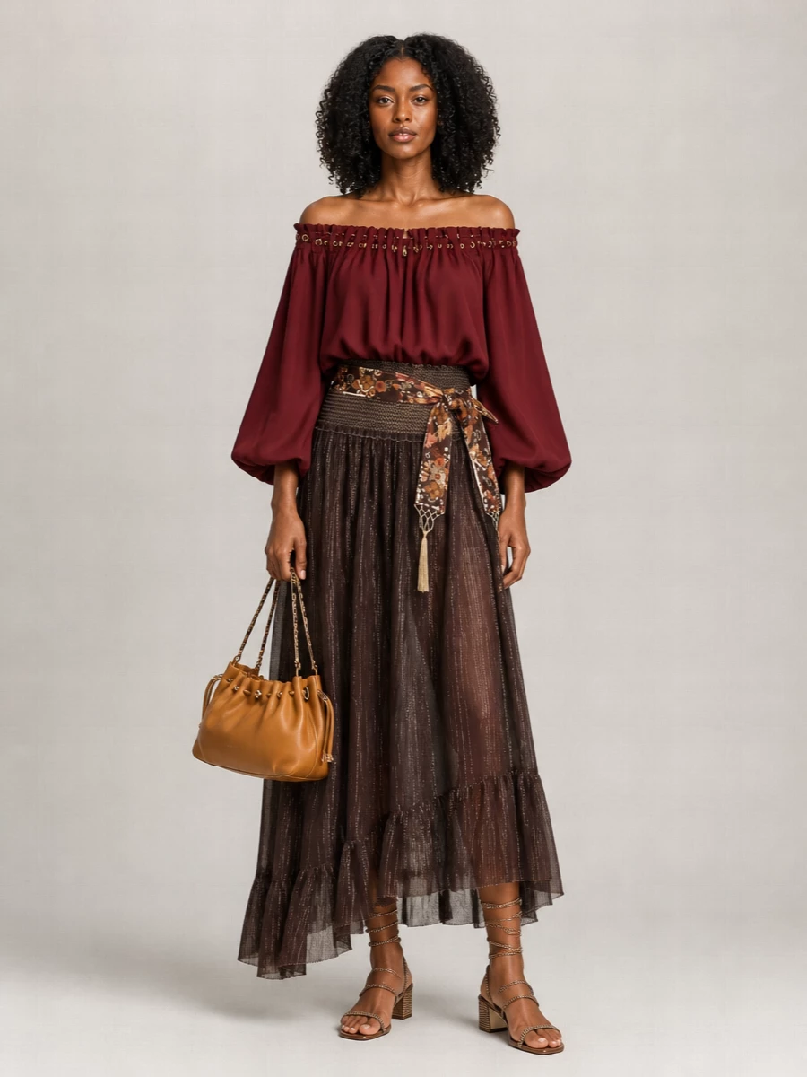 Zimmermann Silk Floral-Print Asymmetric Midi Skirt