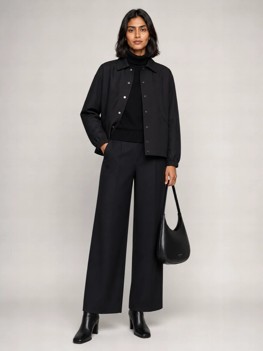 Jil Sander Cotton Logo Print Loose Fit Jacket
