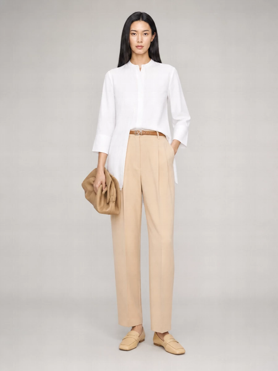 S Max Mara Straight-Leg Tailored Trousers