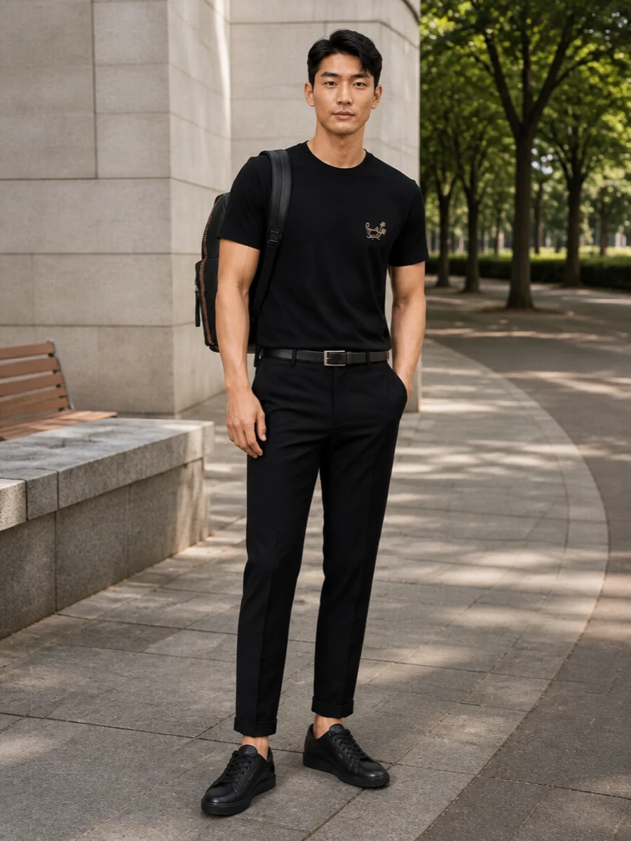 Paul smith black tshirt slim trousers sneakers