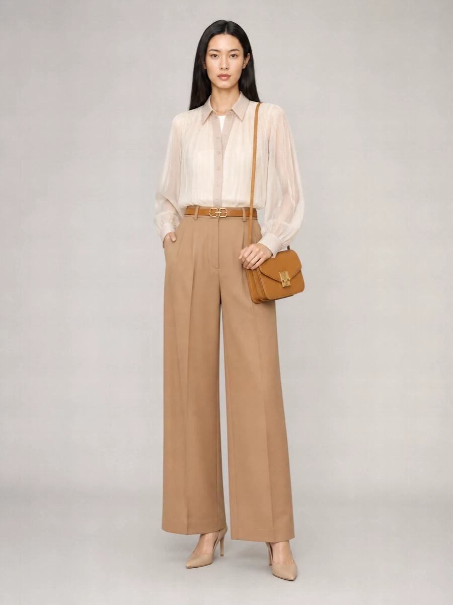 Alberta Ferretti Wide-Leg Tailored Trousers