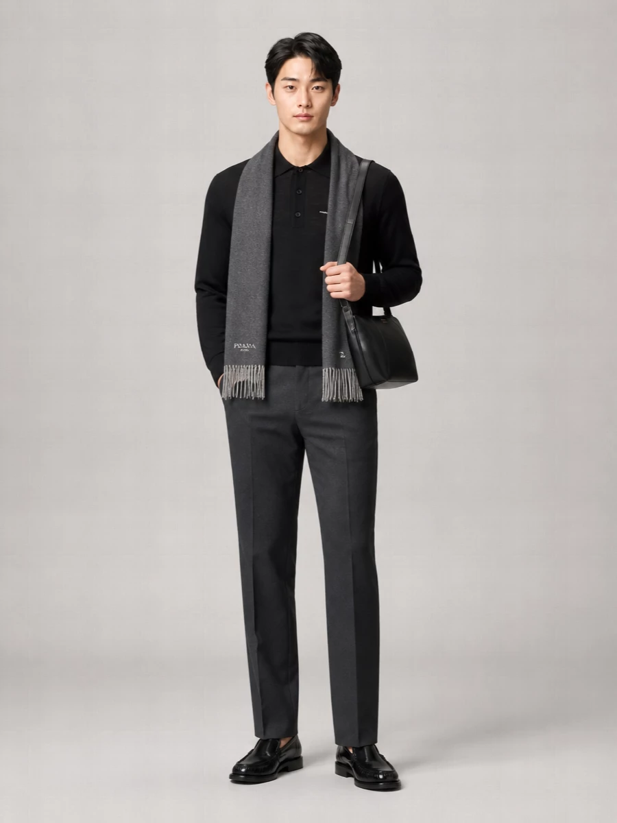 Prada Virgin Wool Polo Shirt