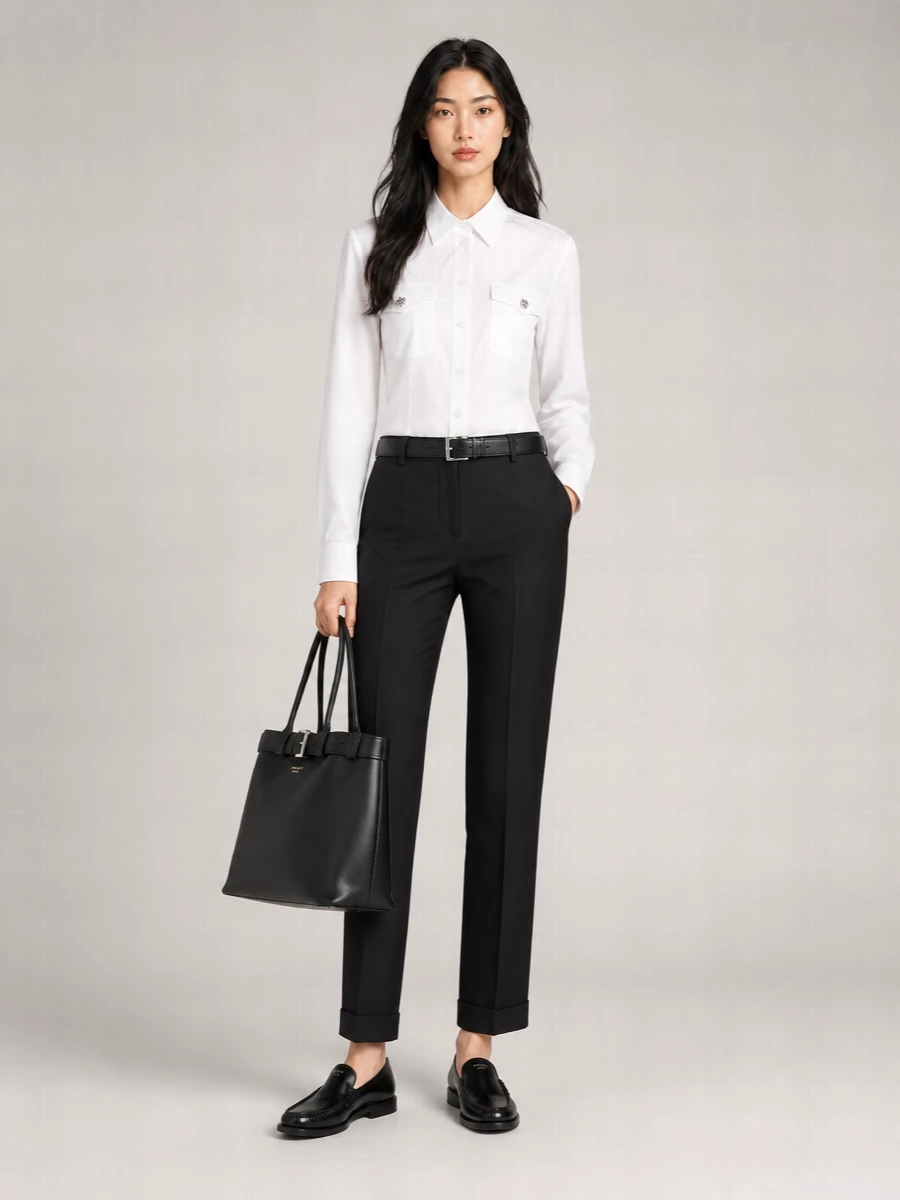 Prada Wool Tailored Trousers