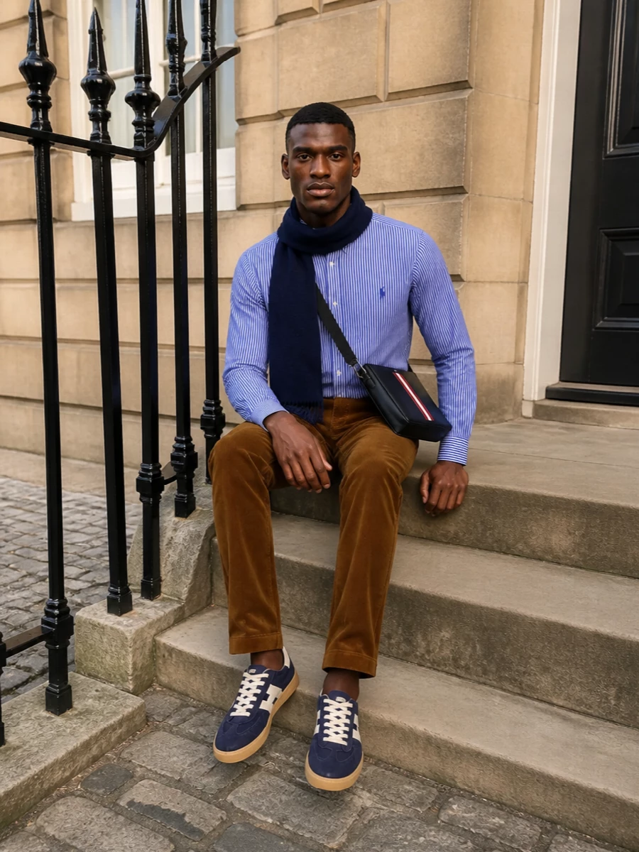 Polo ralph lauren striped shirt cord trousers